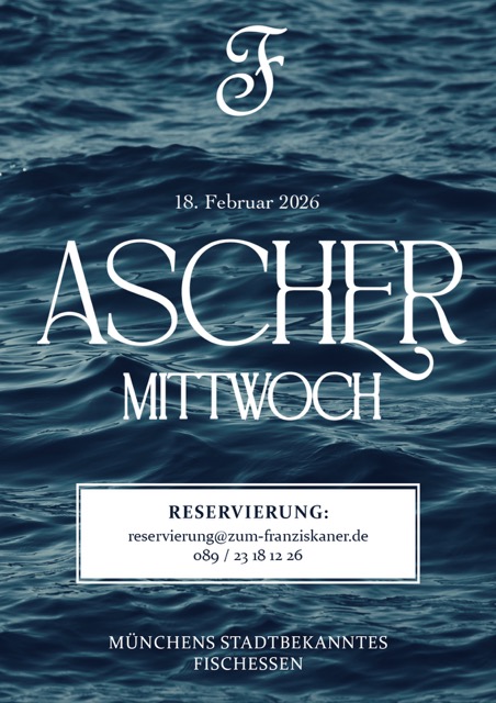 Ascher Mittwoch Fischessen Reservierung